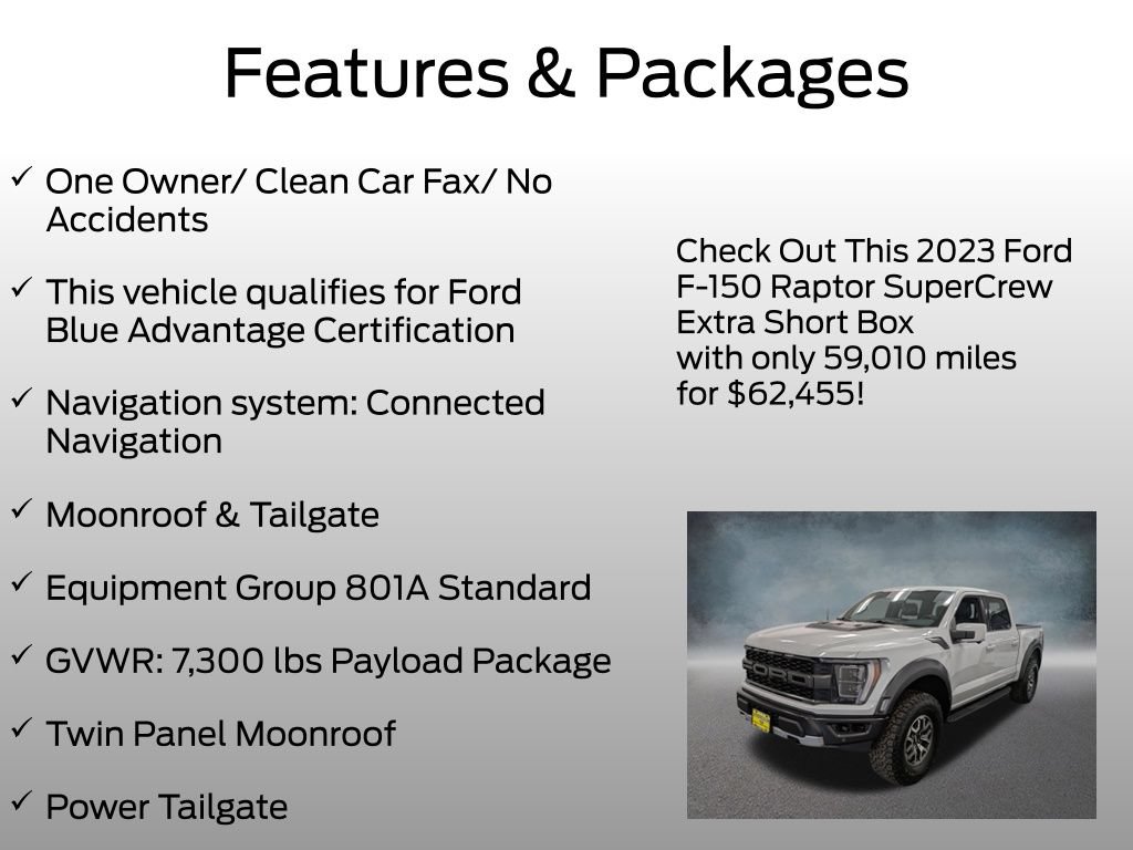 Certified 2023 Ford F150 Raptor AWD/4WD image 4