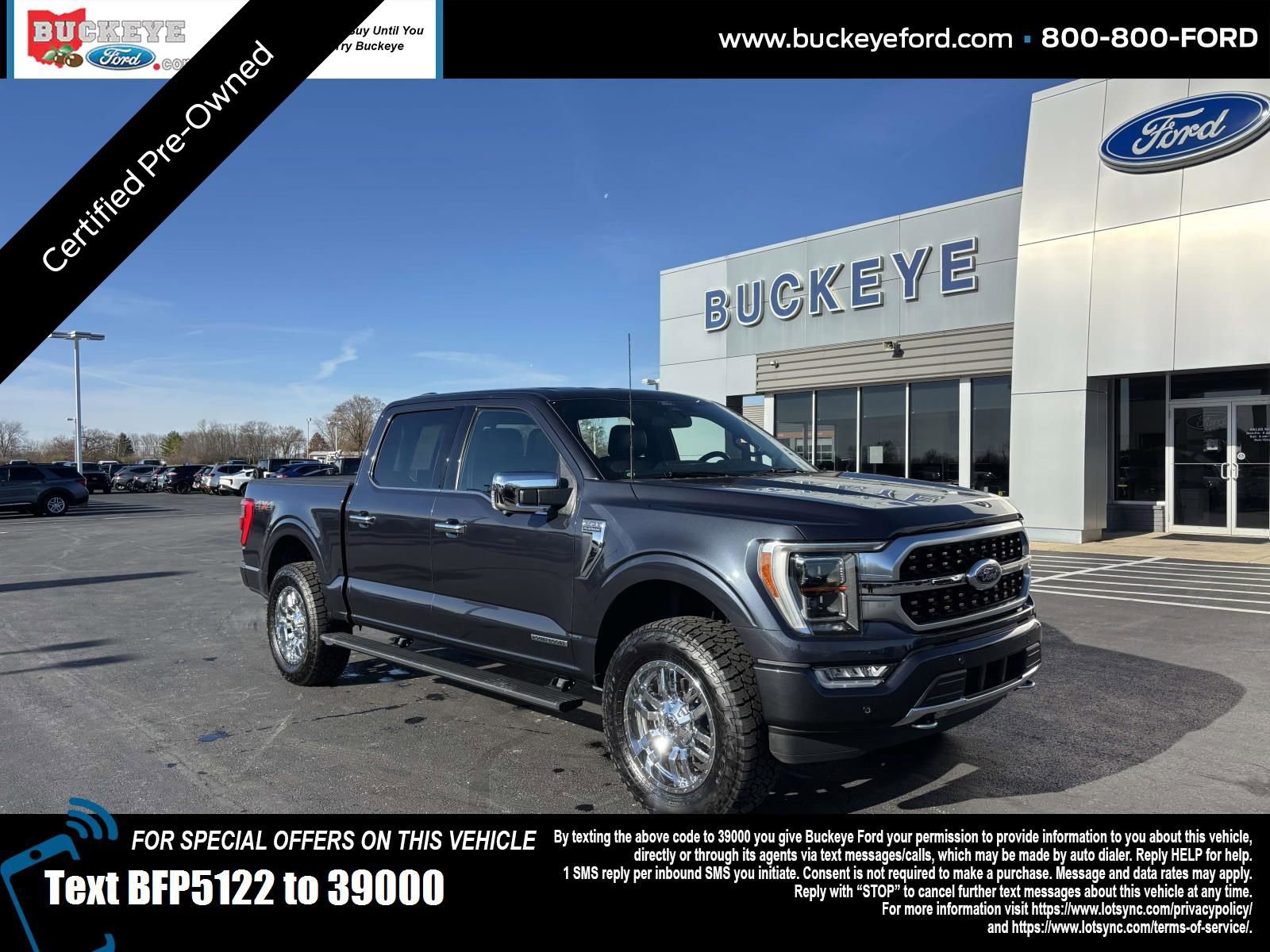 Certified 2022 Ford F150 Platinum w/ Bed Utility Package image 1