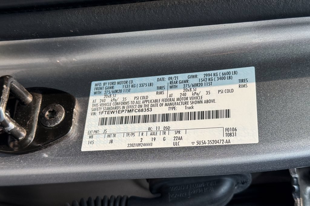 Certified 2021 Ford F150 XL w/ STX Appearance Package AWD/4WD image 20