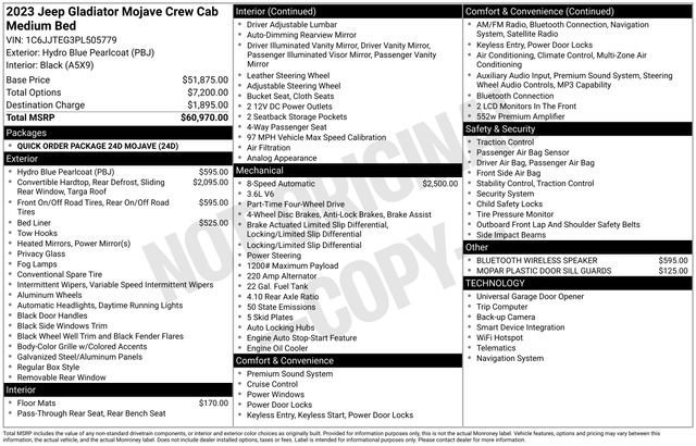 Used 2023 Jeep Gladiator Mojave image 30