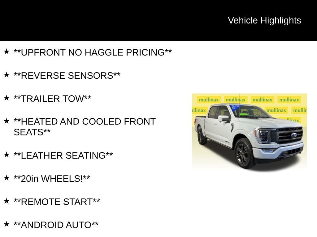 Certified 2023 Ford F150 Lariat w/ Equipment Group 502A High image 8