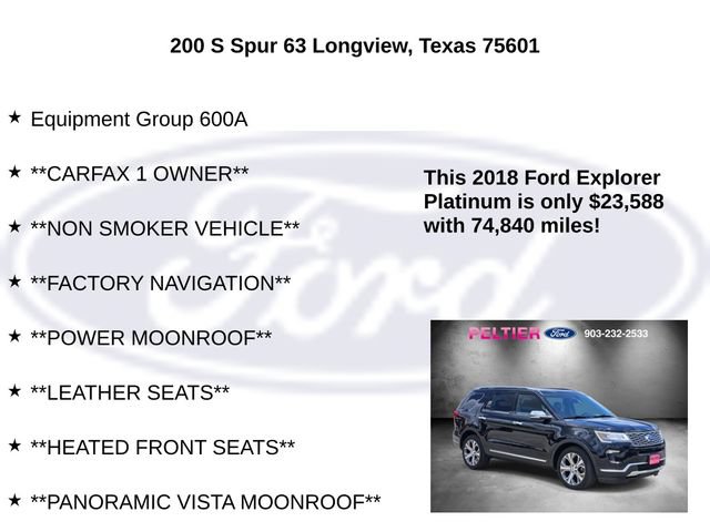 Certified 2018 Ford Explorer Platinum AWD/4WD image 5