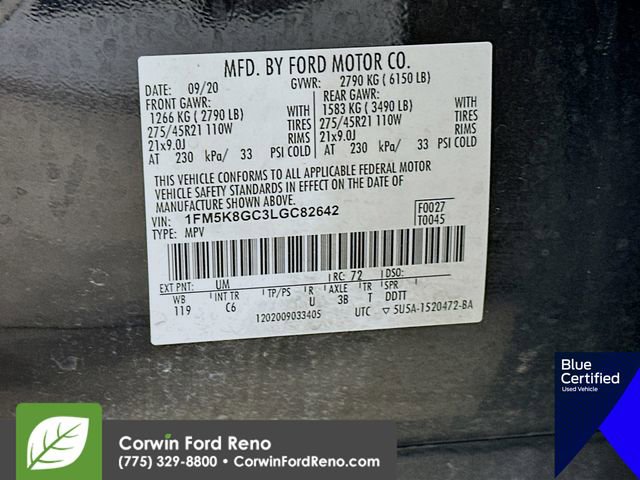 Certified 2020 Ford Explorer ST w/ ST Street Pack AWD/4WD image 39