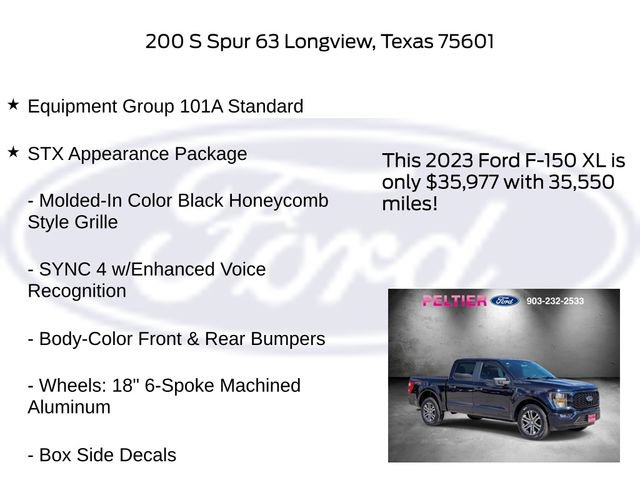 Certified 2023 Ford F150 XL w/ STX Appearance Package RWD image 6