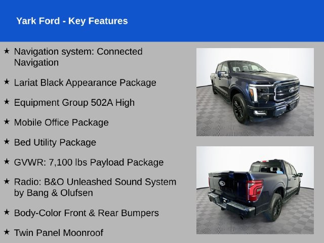 Certified 2024 Ford F150 Lariat w/ Equipment Group 502A High AWD/4WD image 2