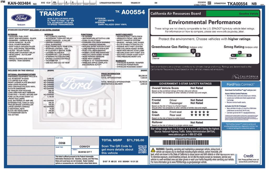 Certified 2026 Ford Transit 350 XL image 5