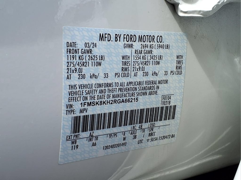 Certified 2024 Ford Explorer ST-Line w/ Class IV Trailer Tow Package AWD/4WD image 24