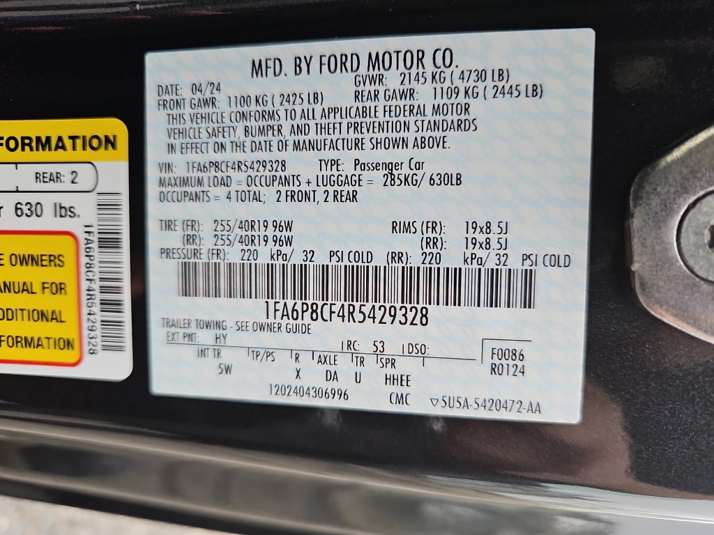 Certified 2024 Ford Mustang GT Premium RWD image 35