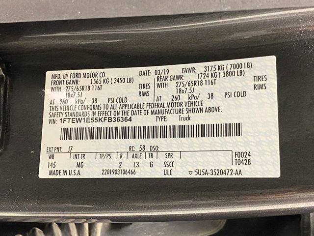 Certified 2019 Ford F150 XLT w/ Equipment Group 302A Luxury AWD/4WD image 31