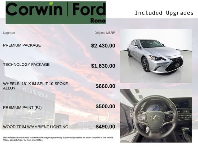 Used 2024 Lexus ES 250 w/ Premium Package AWD/4WD image 3