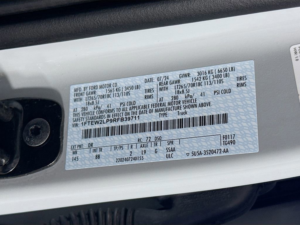 Certified 2024 Ford F150 STX w/ Equipment Group 201A FX4 AWD/4WD image 31