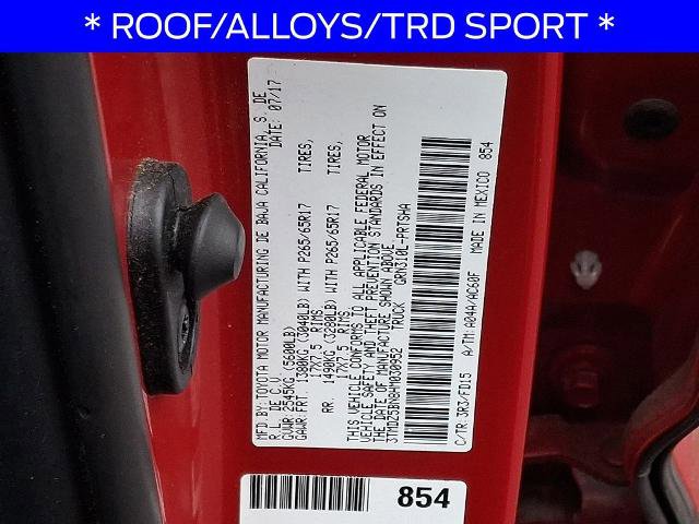 Used 2017 Toyota Tacoma TRD Sport AWD/4WD image 28