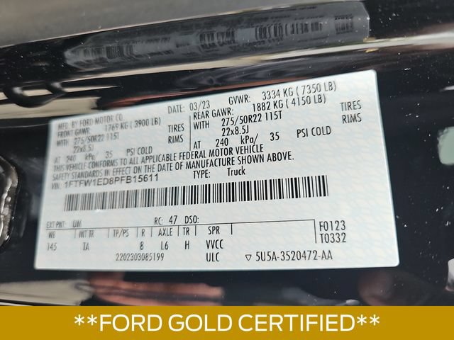 Certified 2023 Ford F150 Limited AWD/4WD image 34