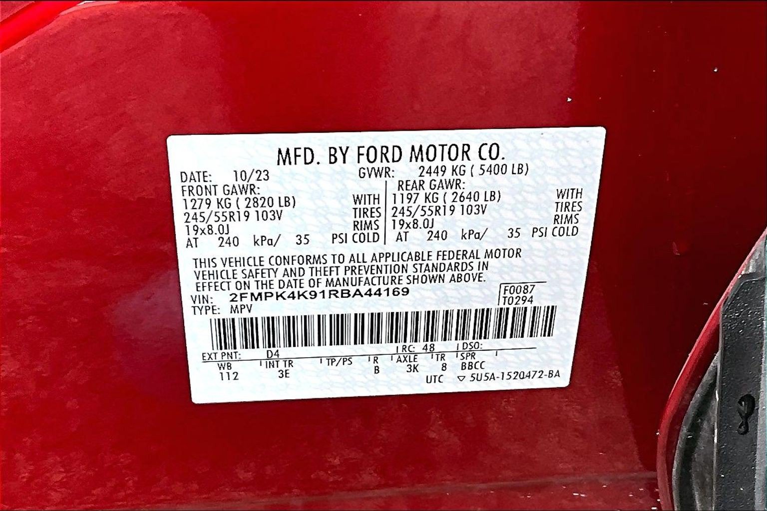 Certified 2024 Ford Edge Titanium AWD/4WD image 36
