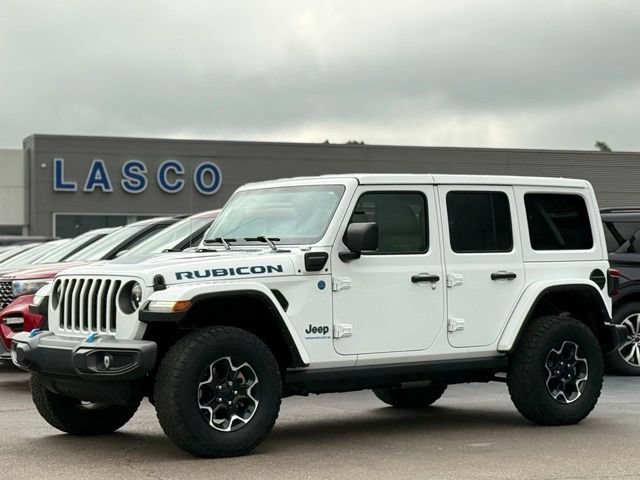 Used 2023 Jeep Wrangler Unlimited Rubicon 4xe w/ Cold Weather Group AWD/4WD 360° Tour