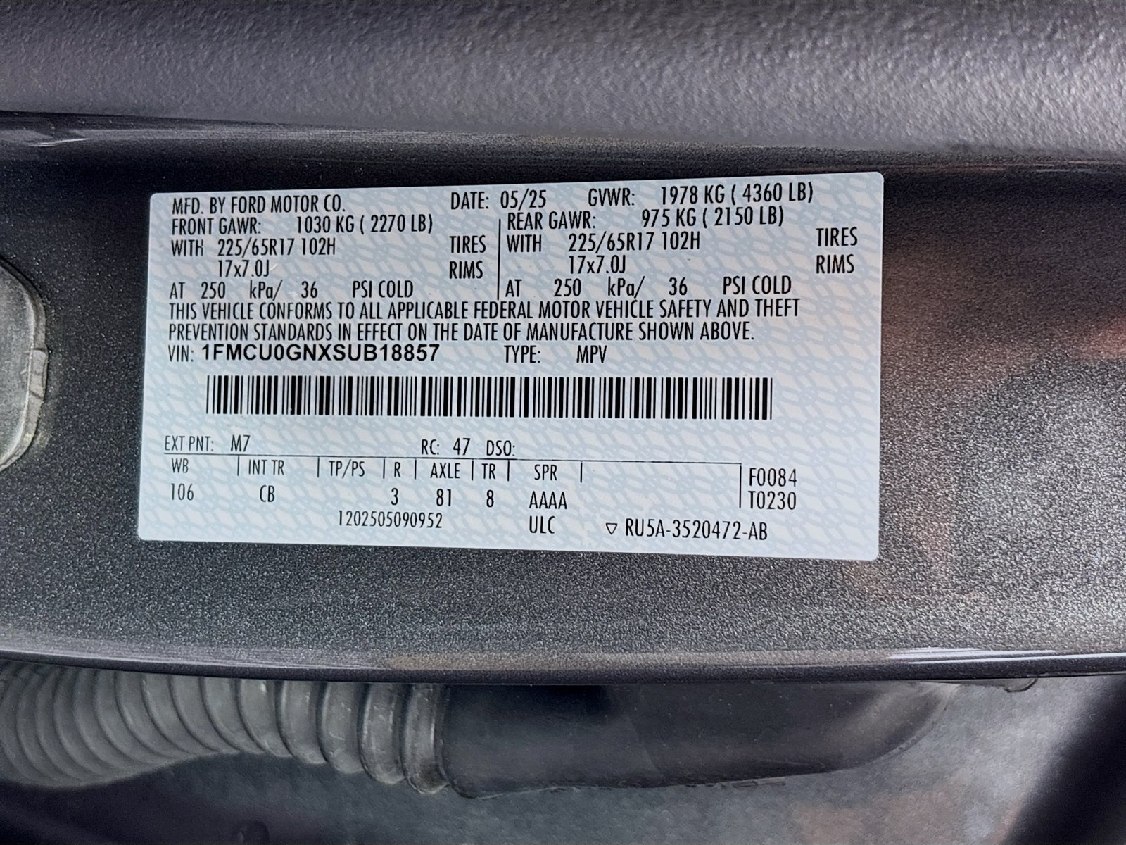 Certified 2025 Ford Escape Active FWD image 30