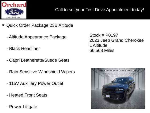 Used 2023 Jeep Grand Cherokee L Laredo AWD/4WD image 7