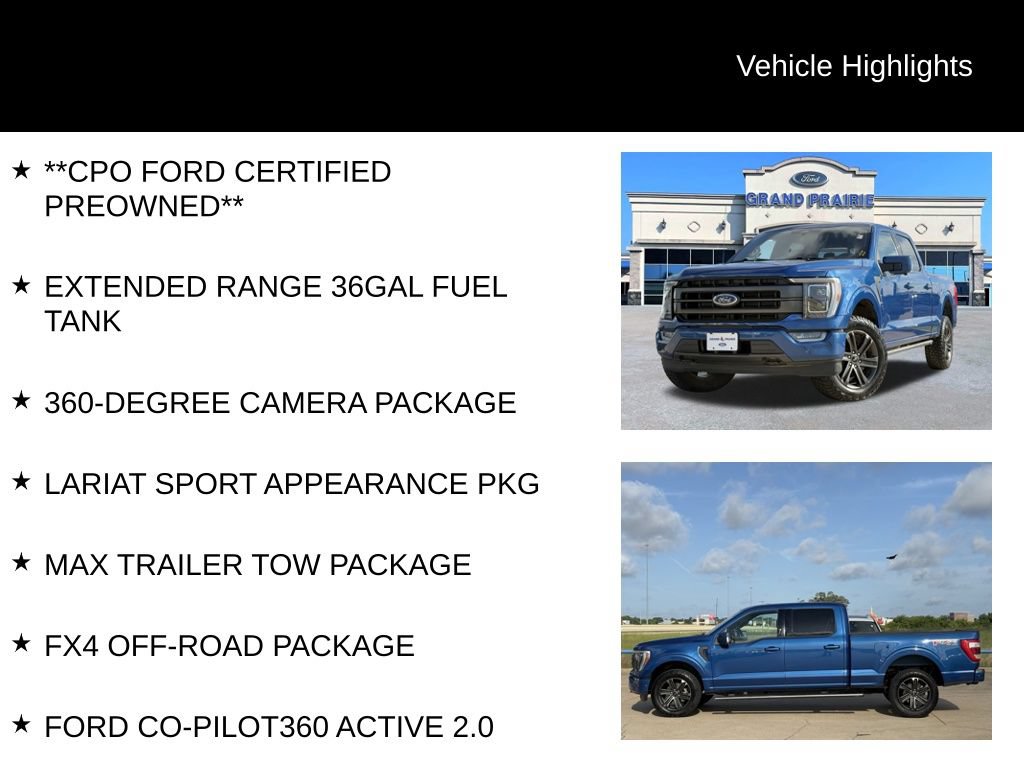 Certified 2022 Ford F150 Lariat w/ Equipment Group 502A High AWD/4WD image 5