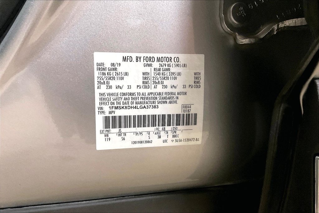 Certified 2020 Ford Explorer XLT w/ Equipment Group 202A AWD/4WD image 30