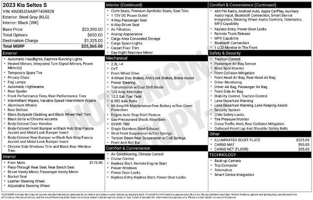 Used 2023 Kia Seltos S image 2