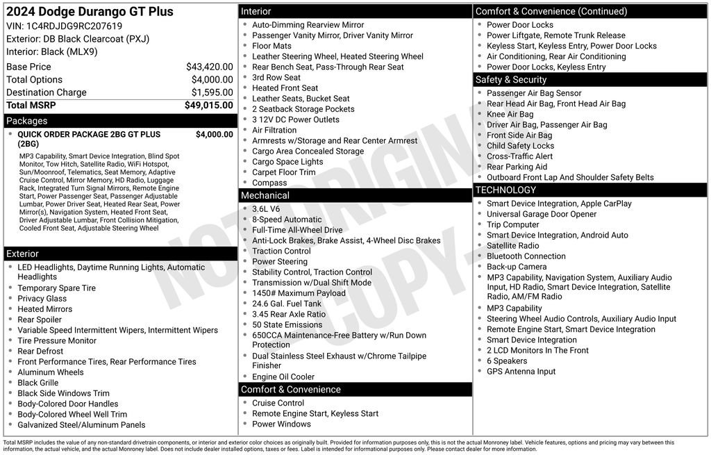 Used 2024 Dodge Durango GT AWD/4WD image 33