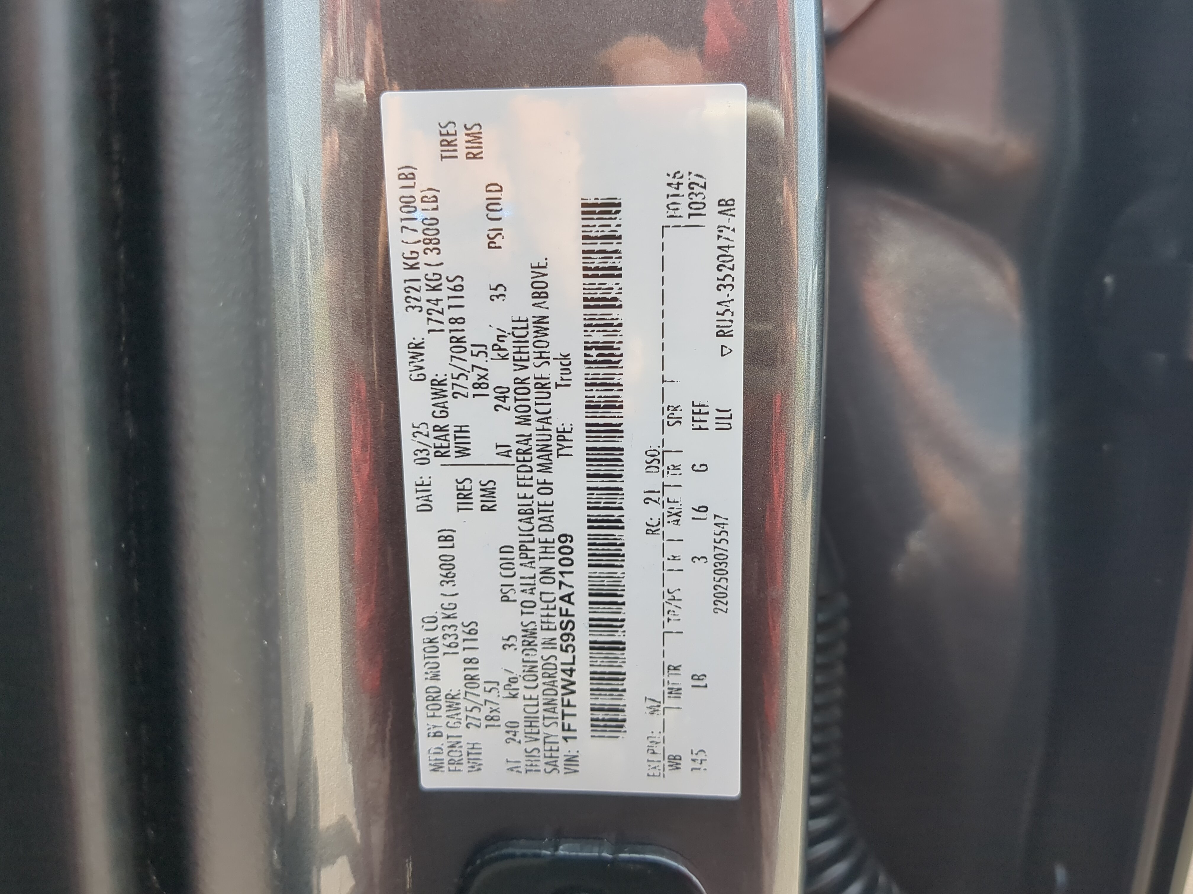Certified 2025 Ford F150 Tremor w/ Bed Utility Package AWD/4WD image 28