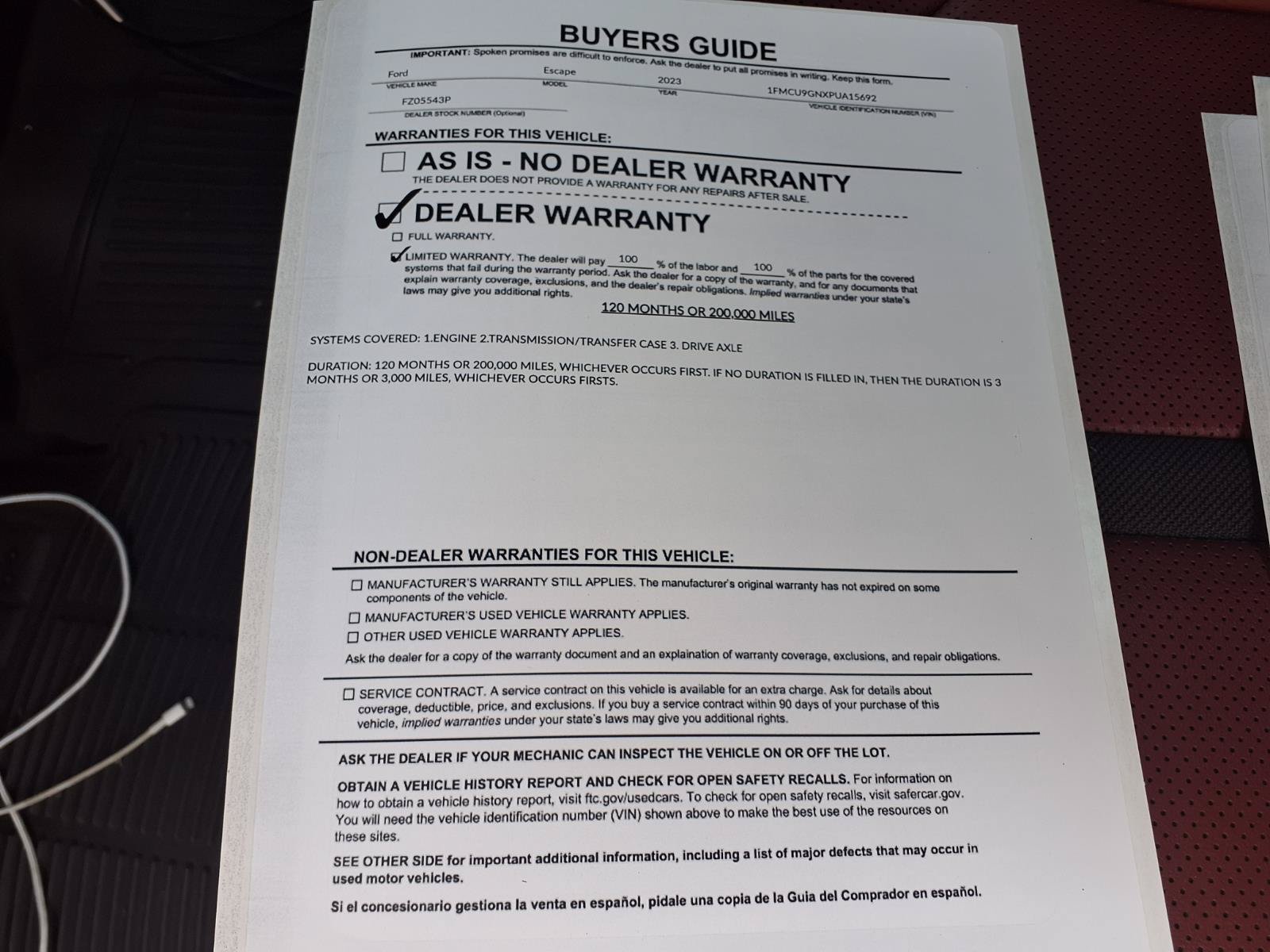 Certified 2023 Ford Escape Active AWD/4WD image 29