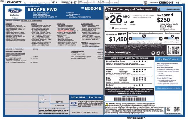 Certified 2019 Ford Escape SEL FWD image 35