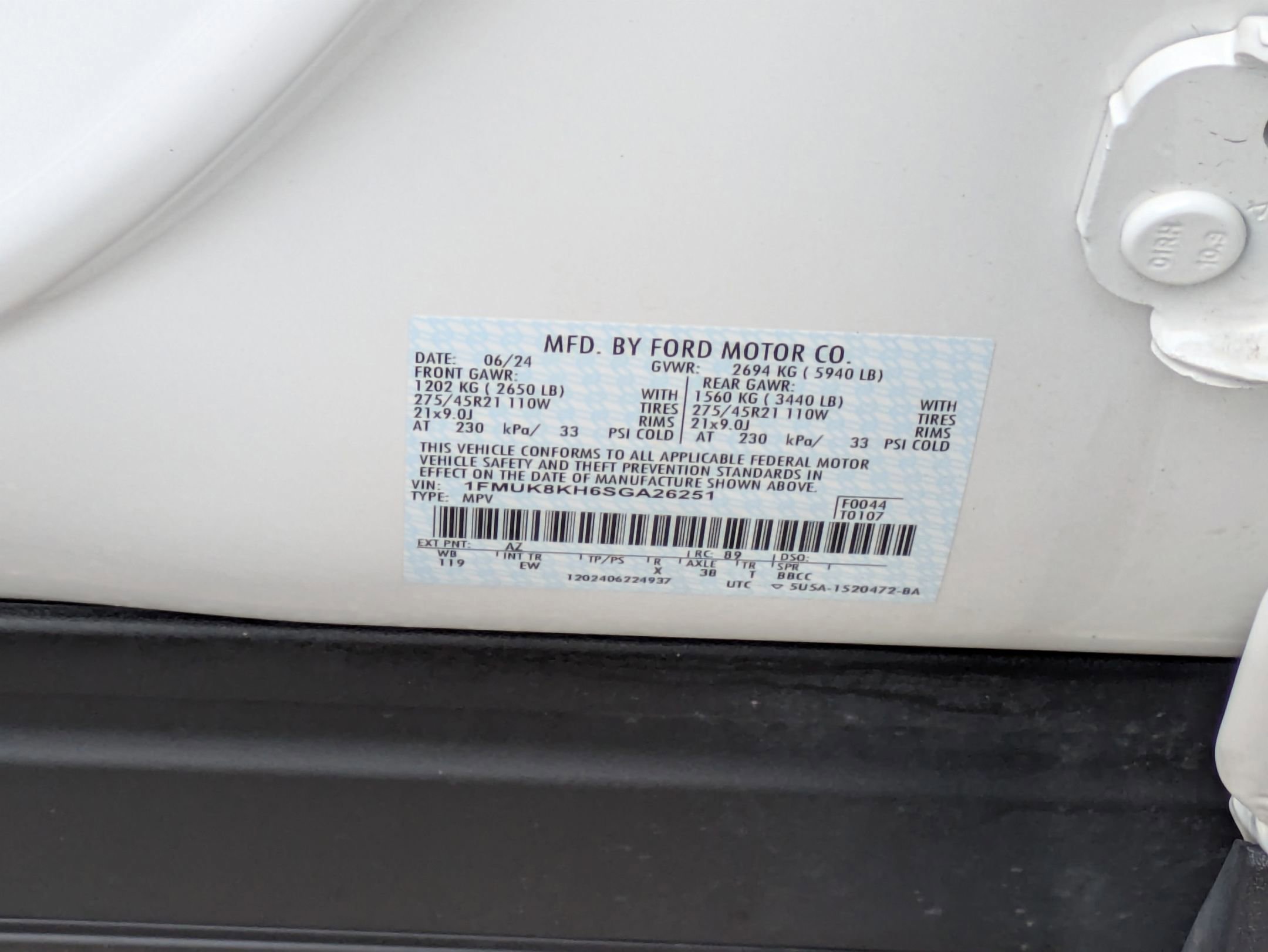 Certified 2025 Ford Explorer ST-Line w/ Premium Package image 45