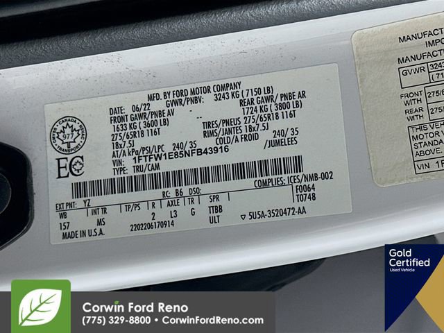 Certified 2022 Ford F150 XLT w/ XTR Package image 33