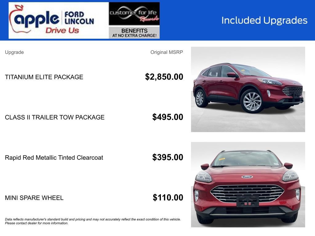 Certified 2021 Ford Escape Titanium w/ Titanium Elite Package image 2