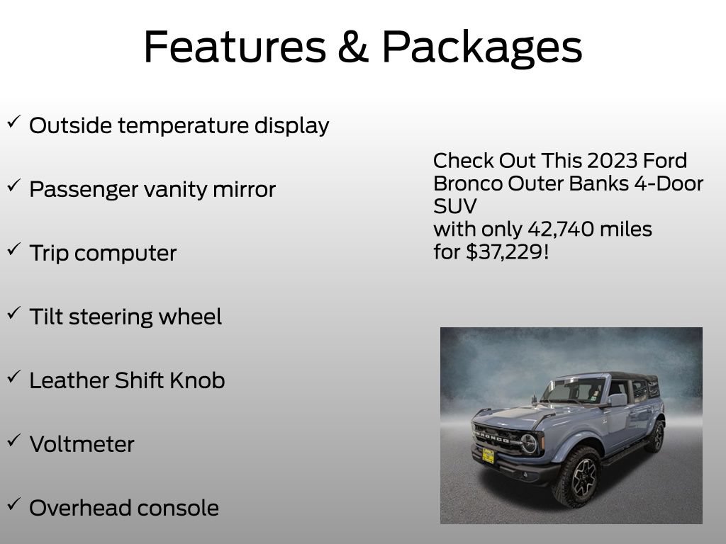 Certified 2023 Ford Bronco Outer Banks AWD/4WD image 13
