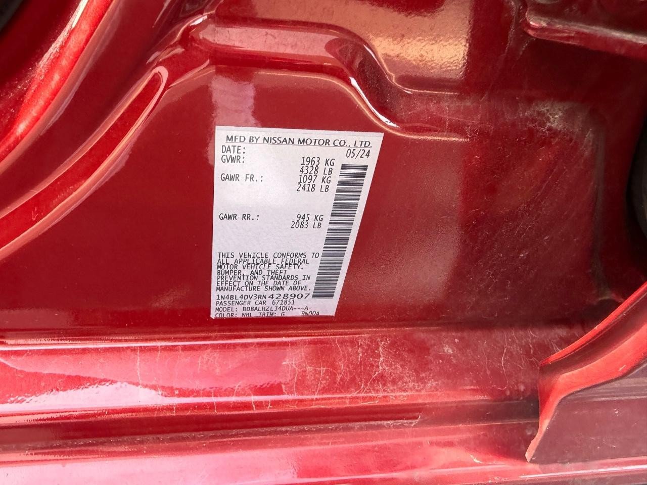 Used 2024 Nissan Altima 2.5 SV FWD image 22