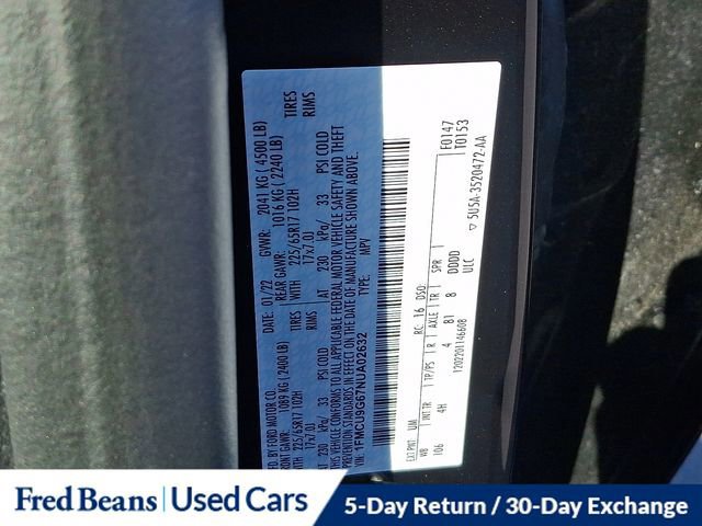 Certified 2022 Ford Escape SE w/ Convenience Package image 27