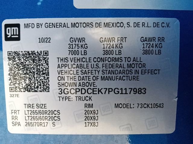 Used 2023 Chevrolet Silverado 1500 Custom Trail Boss w/ LPO, Dark Essentials Package image 34