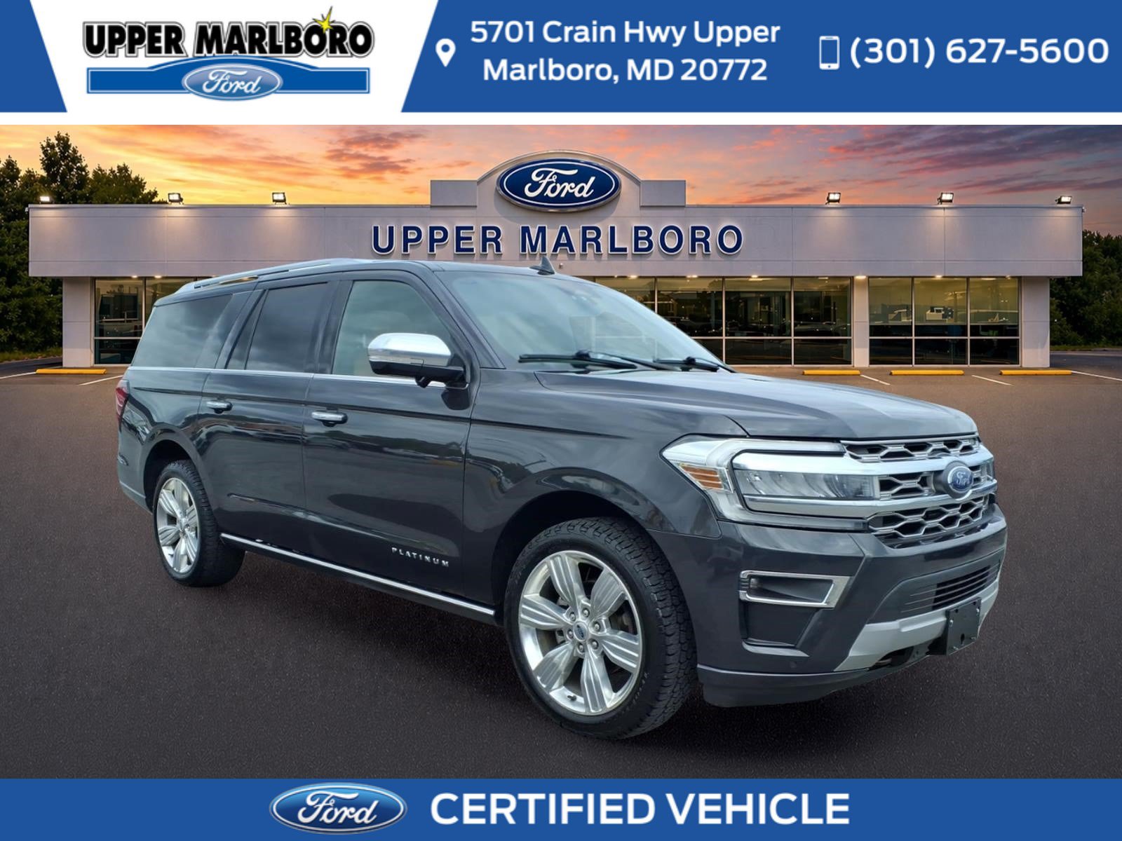 Certified 2023 Ford Expedition Max Platinum AWD/4WD image 1