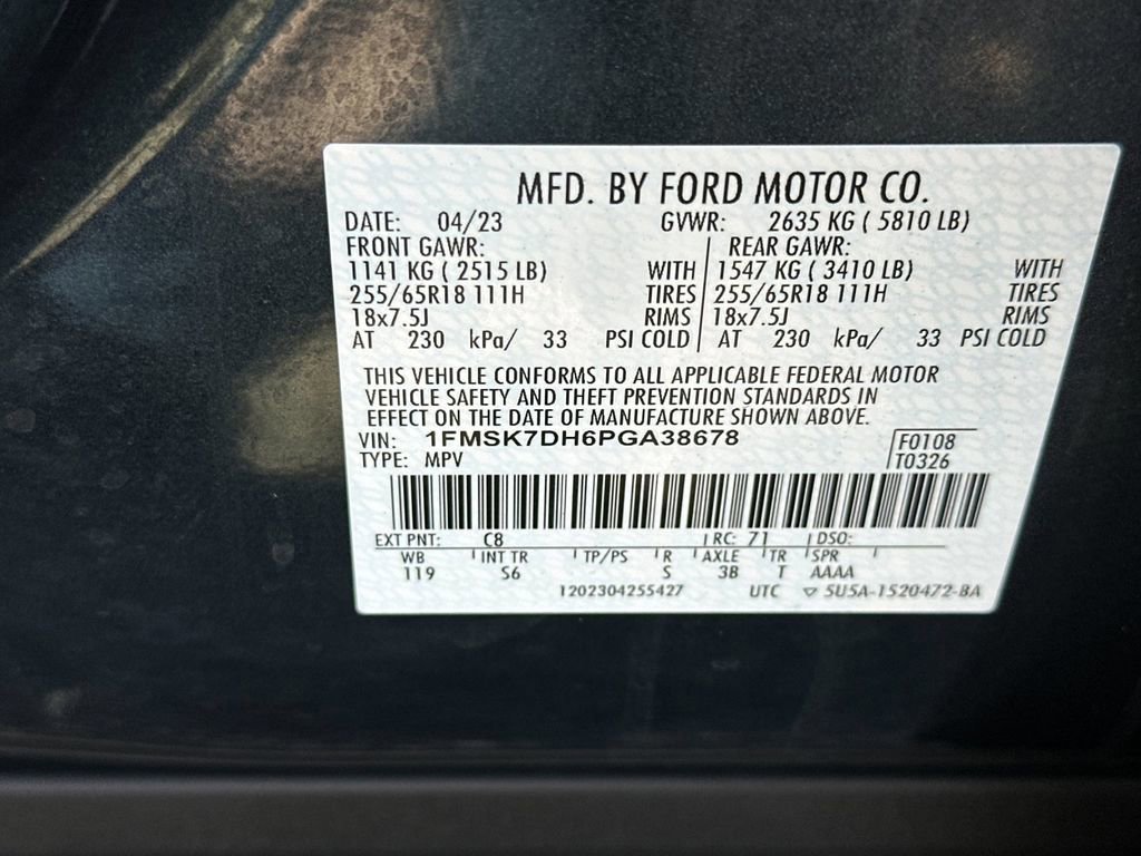 Certified 2023 Ford Explorer XLT w/ Equipment Group 202A image 29