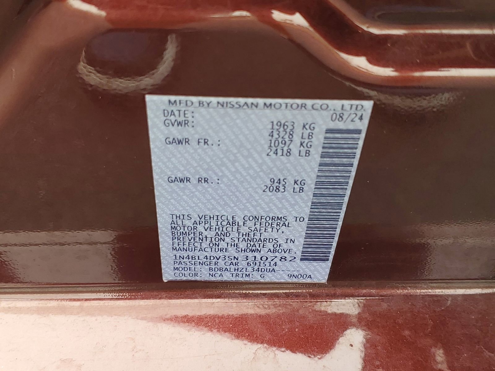 Used 2025 Nissan Altima 2.5 SV image 28