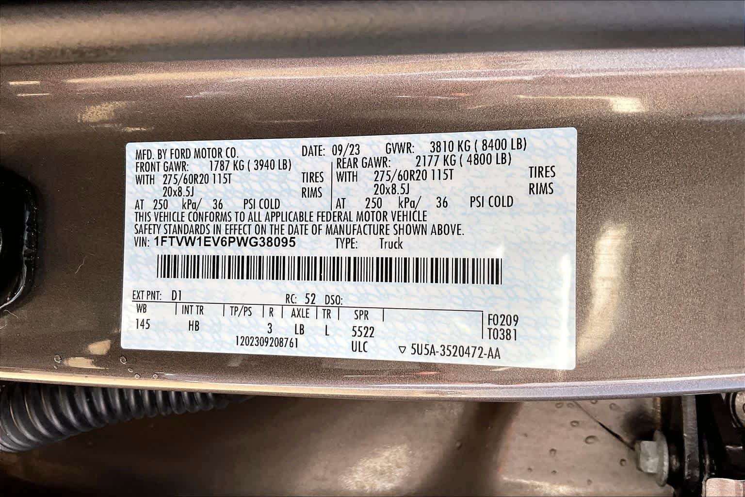 Certified 2023 Ford F150 Lightning Lariat w/ Equipment Group 511A High AWD/4WD image 33
