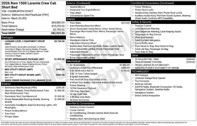 Used 2026 RAM 1500 Laramie AWD/4WD image 28