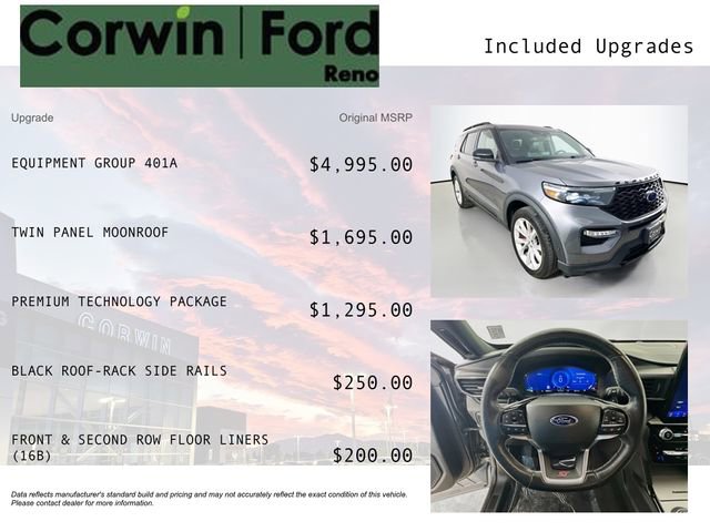 Certified 2022 Ford Explorer ST w/ Equipment Group 401A image 3