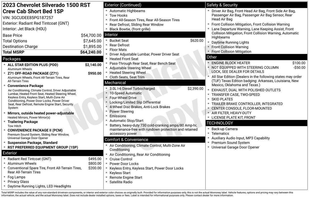 Used 2023 Chevrolet Silverado 1500 RST w/ All Star Edition Plus AWD/4WD image 46