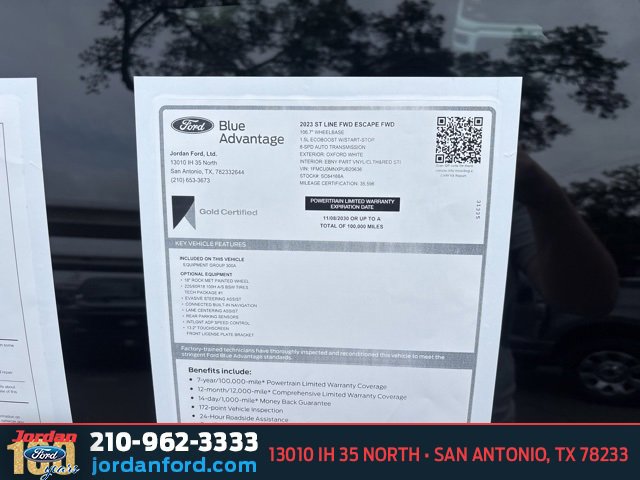 Certified 2023 Ford Escape ST-Line w/ Tech Pack #1 image 8
