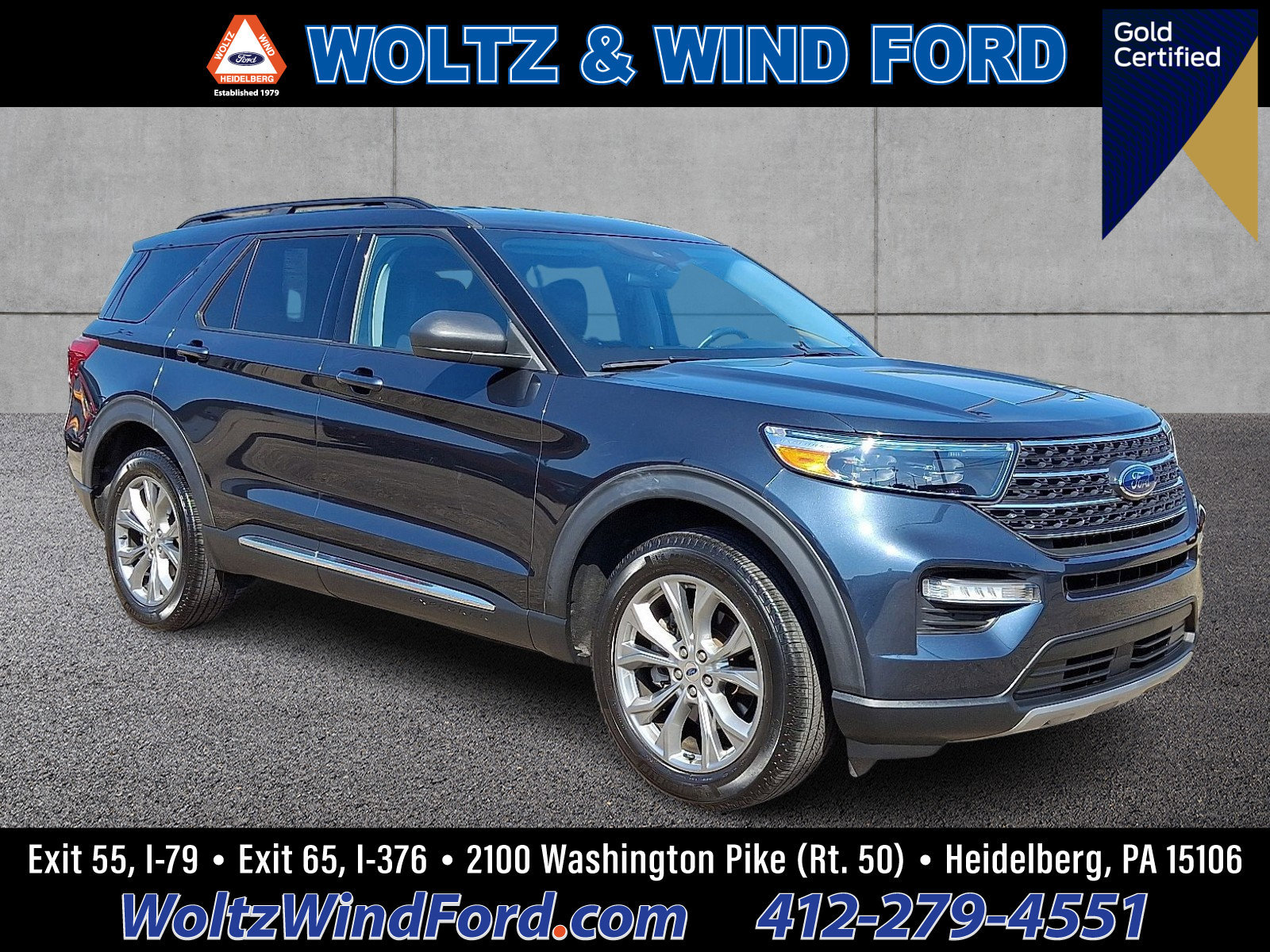 Certified 2022 Ford Explorer XLT w/ Equipment Group 202A