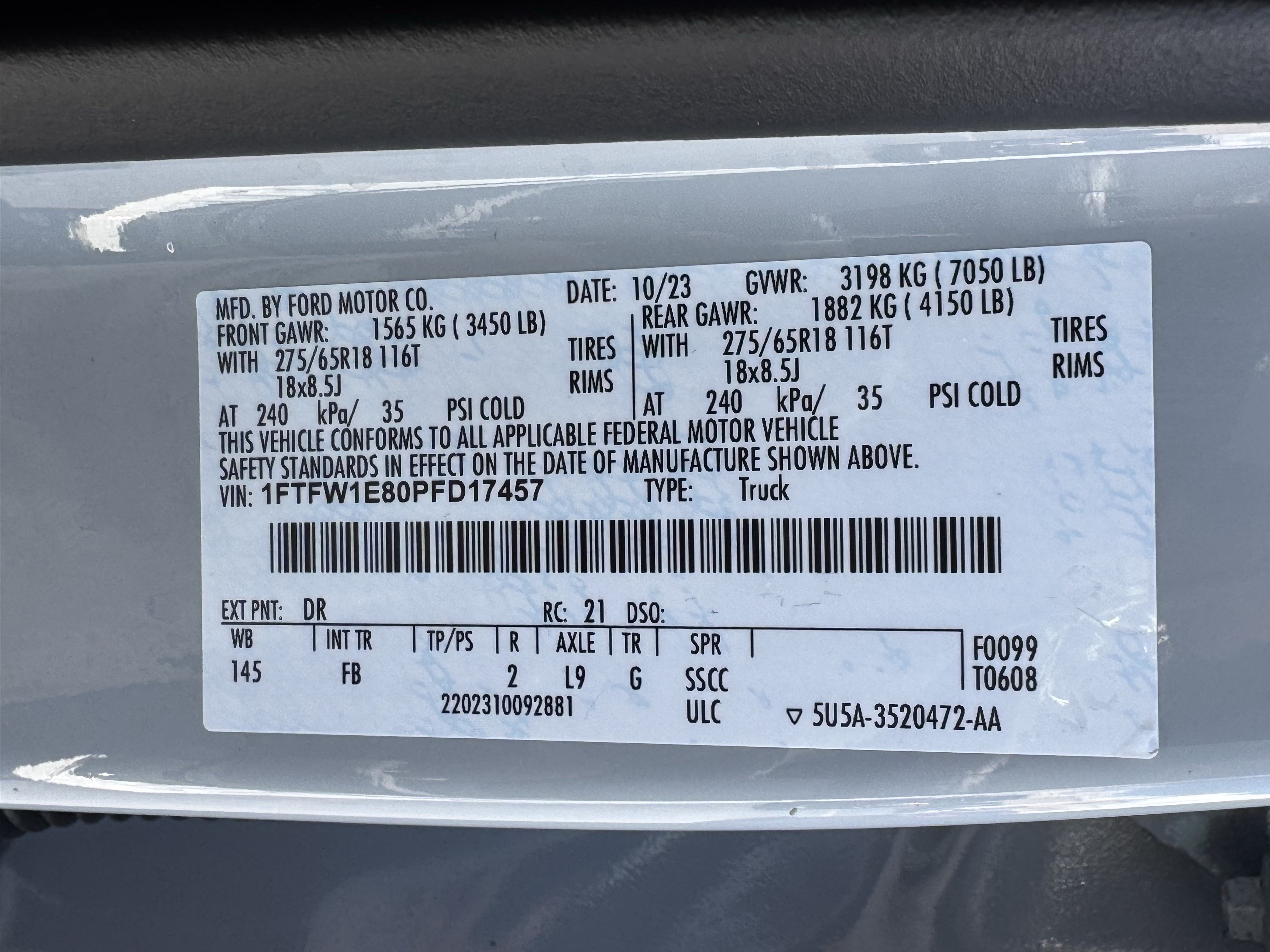 Certified 2023 Ford F150 XLT w/ Equipment Group 302A High AWD/4WD image 36