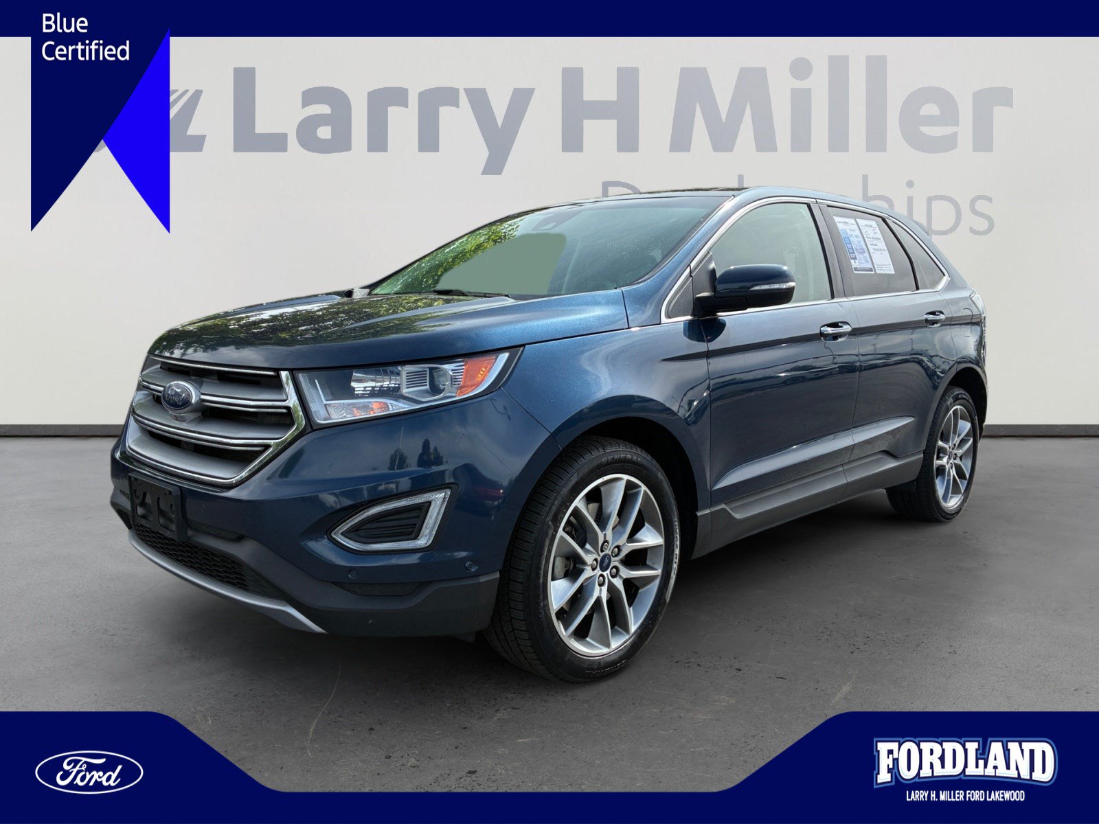 Certified 2017 Ford Edge Titanium w/ Equipment Group 302A AWD/4WD image 1
