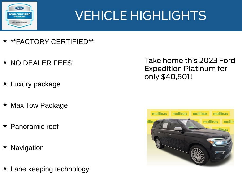 Certified 2023 Ford Expedition Platinum RWD image 12