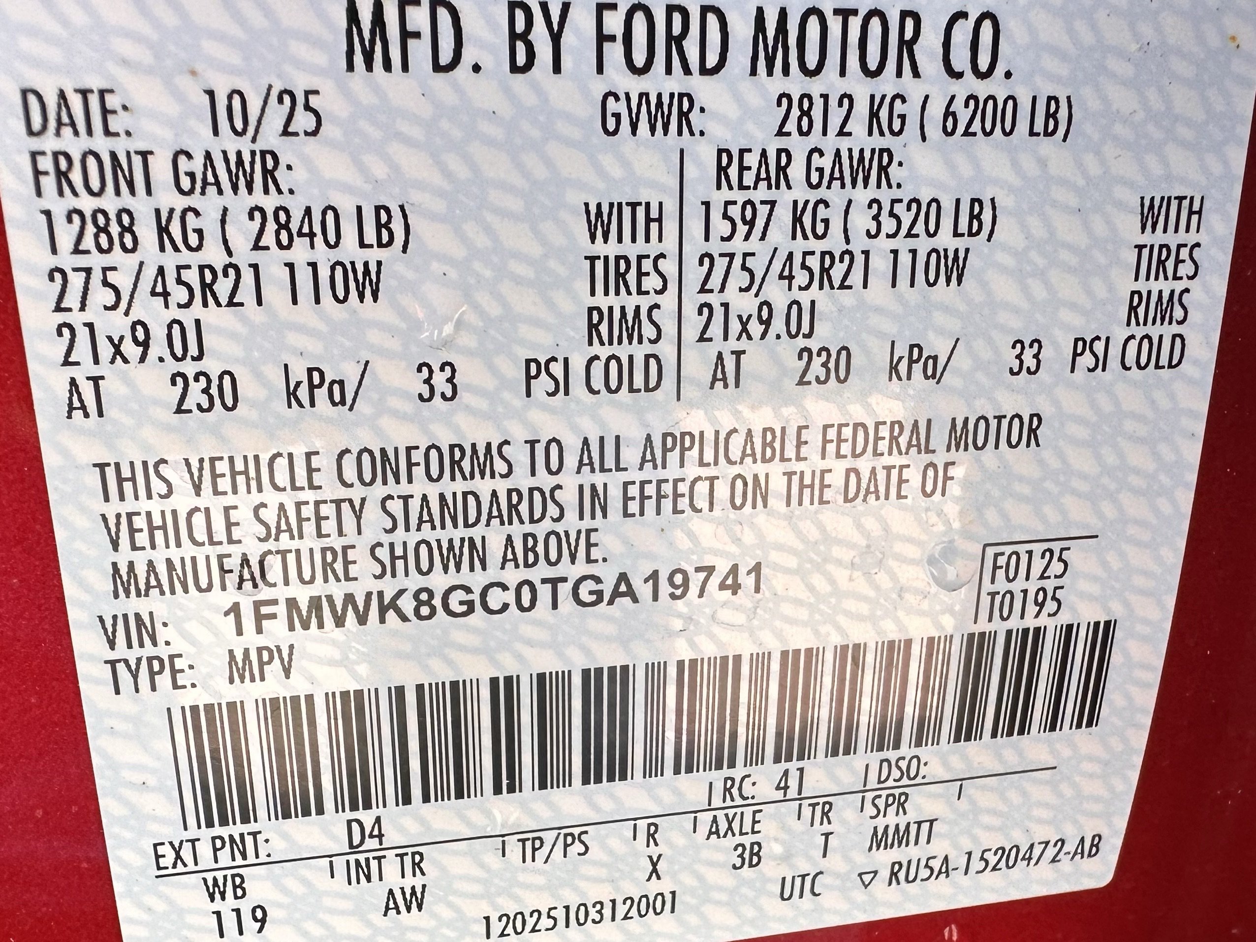 Certified 2026 Ford Explorer ST w/ Sun And Sound Package AWD/4WD image 31