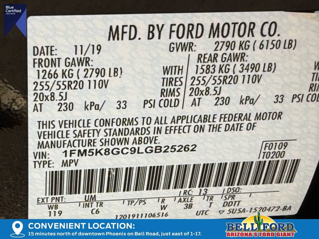 Certified 2020 Ford Explorer ST AWD/4WD image 33