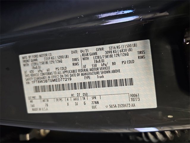 Certified 2021 Ford F350 Platinum w/ Tremor Off-Road Package image 34